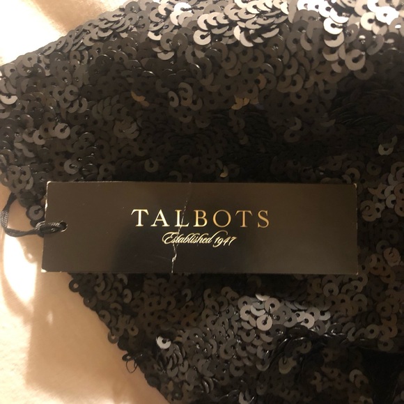 Talbots Black Sequin Mini Skirt; Size 2; NWT - Picture 9 of 11